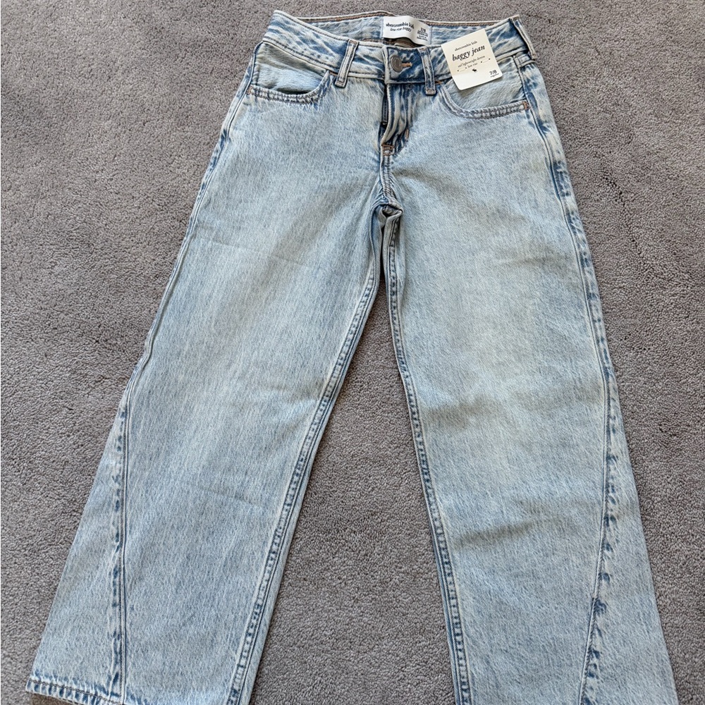 Abercrombie Kids girls baggy jeans 7/8